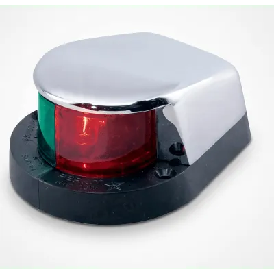 Luz bi-color PERKO 1310-DP0-CHR para navegación a 12 VCD