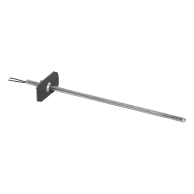 Sensor de temperatura de aire / montaje en ducto o plenum / sonda de acero inoxidable 1/4 in / cableado 14-22 AWG