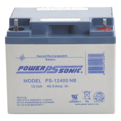Batería de Respaldo AGM/VRLA / 12V / 40 Ah / Vida Útil 5 Años / Terminales NB / UL Reconocida
