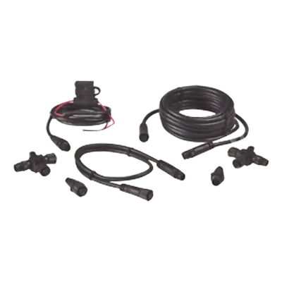 Kit de Conexión NMEA 2000 / Cables Extensión 0.61 m (2 ft) y 4.55 m (14.9 ft) / 2 Conectores T / 2 Terminadores / Cable Alimentación 0.6 m (2 ft)