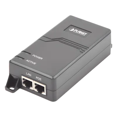 Inyector PoE PLANET POE-163 Gigabit con alimentación de hasta 30 W
