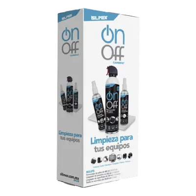 Kit de limpieza para electrónicos SILIMEX ON-OFF-CLEANER-PACK con aire comprimido