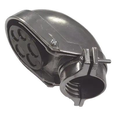 Mufa de conexión Hubbell HUB-2403 de aluminio para conduit de 3/4 in