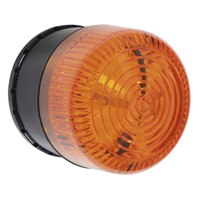 Microcontrolador de Alarma Sirena/Estrobo / 32 Sonidos / 8 Patrones LED / IP66 / Color Ámbar / Uso Exterior