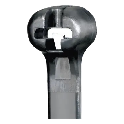 Cincho de Nylon 6.6 / Lengüeta Acero Inoxidable / 12.0' (305 mm) x 4.7 mm / UV Resistente / 1000 pz