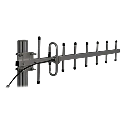 Antena Yagi / 360-380 MHz / 10 dBd Ganancia / 7 Elementos / 250 W / N Macho