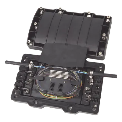 Caja de distribución de fibra óptica FIBERHOME FITOSC320-H8 para 48 empalmes