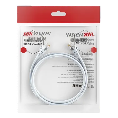 Cable de parcheo Hikvision DS-1NP6UEC0-050-W Cat. 6 de 0.50 m