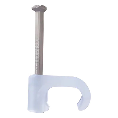 Grapa para cable plano THORSMAN TC-4X6, transparente, paquete de 100 piezas