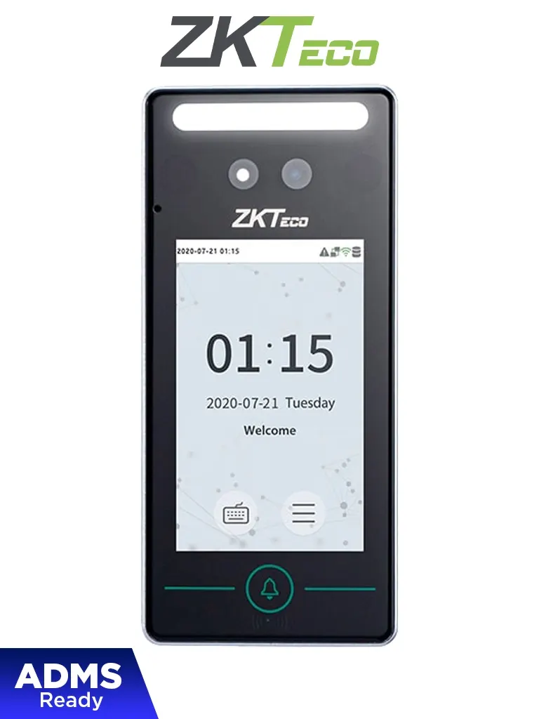 ZKTECO SpeedFaceV4LTA - Control de Acceso y Asistencia Visible Light con Autenticación Facial (800 Rostros), Verificación por Palma (800), Tarjeta ID 125 kHz (1000), Registro de 150,000 Eventos y Conectividad TCP/IP