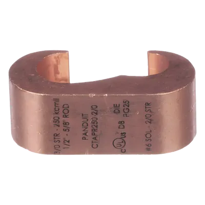 Conector de compresión para tierra PANDUIT CTAPR250-2/0-L, estilo E