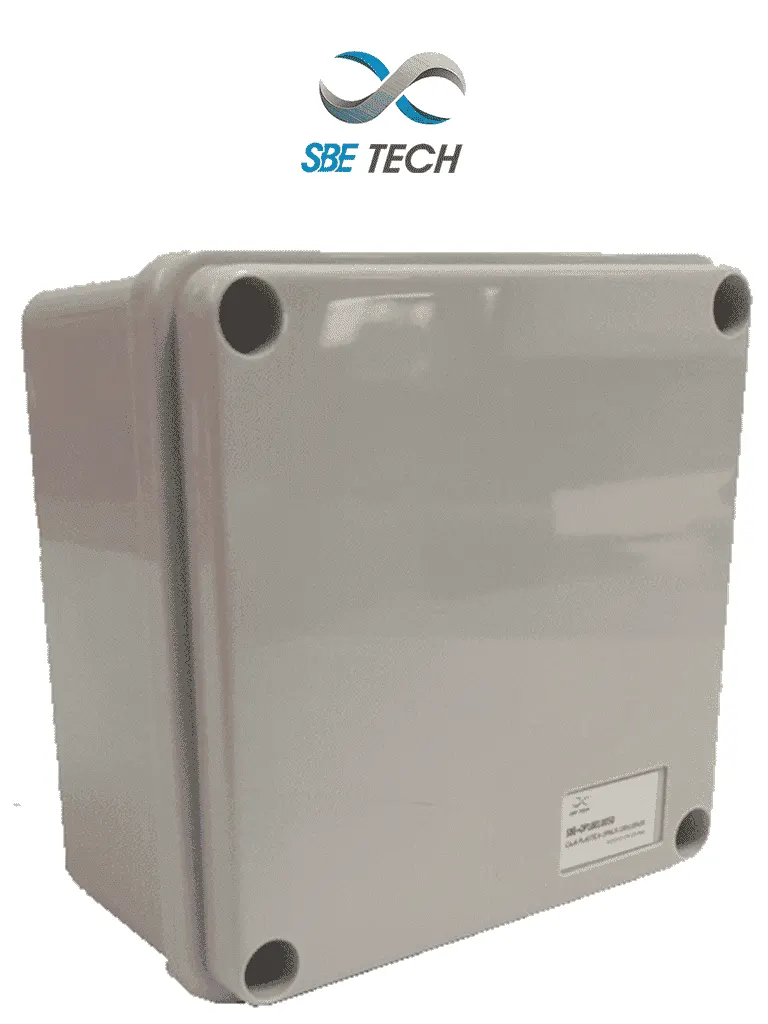 Caja plástica SBE TECH OP10010050 con tapa opaca e IP66