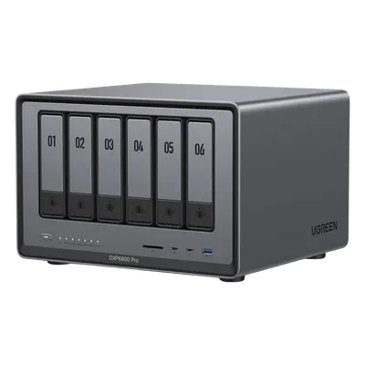 NAS UGREEN NASync DXP6800 Pro con 6 bahías SATA y red dual 10GbE