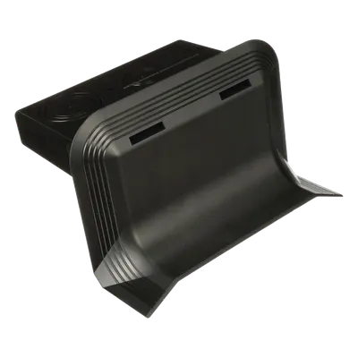 Accesorio de Conexión a Pared / Canaleta de Piso 4 Vías / PVC Rígido Negro / Carga 907 kg / UL94V-0 / ADA Compliant