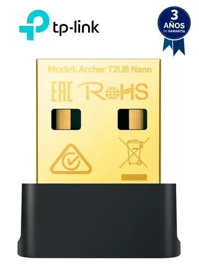 TP-LINK ARCHER T2UB NANO - Adaptador USB AC600 Nano Wi-Fi Bluetooth 4.2 , WiFi de alta velocidad: velocidades de hasta 600 Mbps con 200 Mbps en 2,4 GHz y 433 Mbps en 5 GHz ,  Estándares de cifrado WEP, WPA/WPA2/WPA3, WPA-PSK/WPA2-PSK, WPA3-SAE.