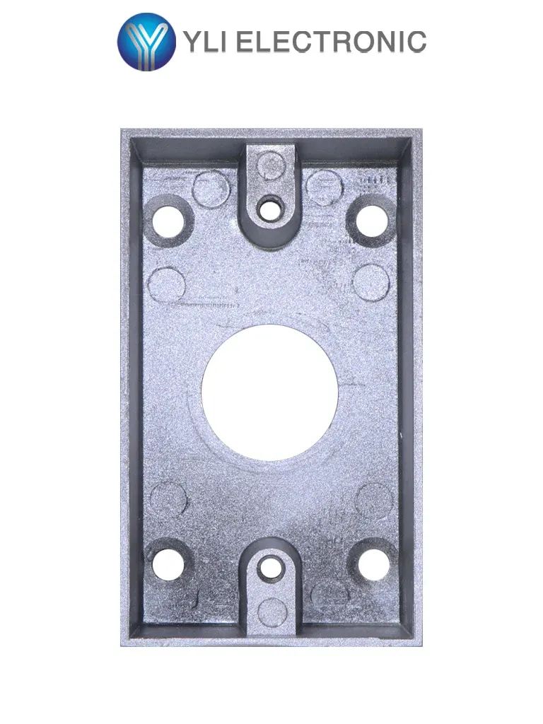 Caja de montaje para botón YLI Electronic MBB-800A-M metálica
