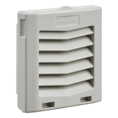 Rejilla de Escape con Filtro / IP54 / Click-Fit / 5 in (127 mm) / Gris Claro RAL 7035