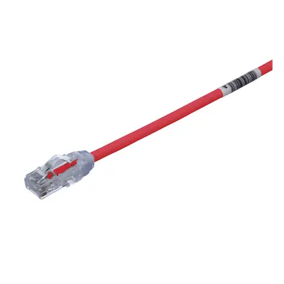Cable de Parcheo UTP / Cat6A / 28AWG Diámetro Reducido / CM-LSZH / 4.57 m (15 ft) / Rojo