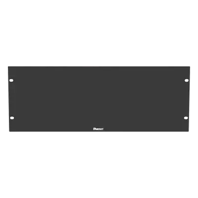 Tapa Ciega para Rack / 19in / 4UR / Acero / Plano / Negro / 1.58 x 0.58 ft