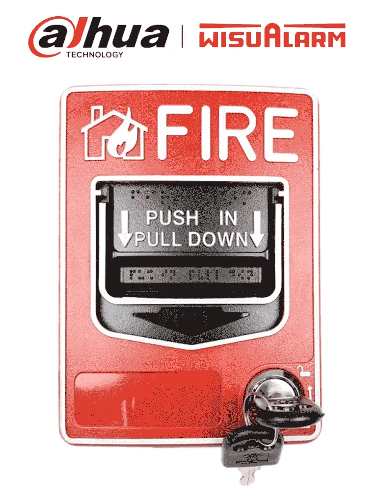 Estación Manual DAHUA DHI-HY-C124 Doble Acción - Ideal para Alarmas de Incendio
