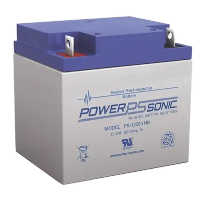 Batería de respaldo POWER SONIC PS-12280-NB de 12 V y 28 Ah