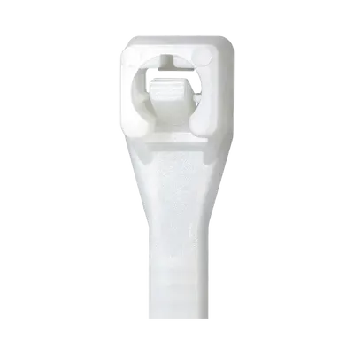 Cincho de Cable / Nylon 66 UL / Resistente UV / Autobloqueo / 7.2 x 300 mm / 100 Piezas / Interior y Exterior / Blanco