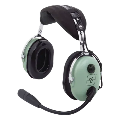 Auriculares de Aviación / Atenuación de Ruido Pasivo 23 dB NRR / Micrófono Electret Amplificado M-7A / Diseño Ligero / Compatible Aviación General y Estándares Militares