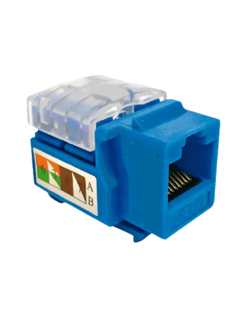 Jack Keystone RJ45 SAXXON M265-C5 BLUE para cable Cat 5e