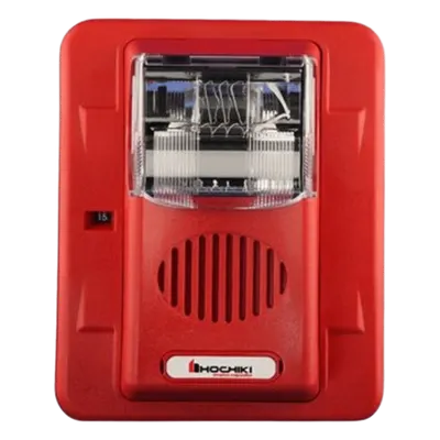Sirena estrobo HOCHIKI HEC3-24WR de pared, 24 Vcd y tonos seleccionables