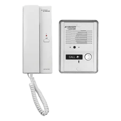 Kit de audio portero KOCOM KDP-601A1M/MS2D con frente metálico
