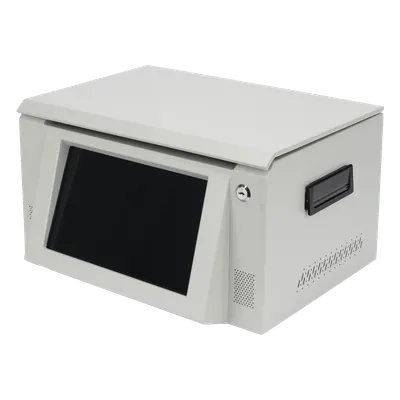 Estación de Descarga para Body Cam / 8 Puertos / Pantalla Táctil 10 Pulgadas / Ethernet 1000 Mbps / Almacenamiento 36 TB / Android Integrado