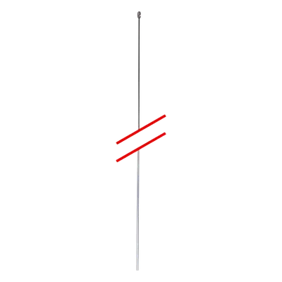 Látigo para antena HUSTLER 4904.49 de 49 pulgadas y acero inoxidable
