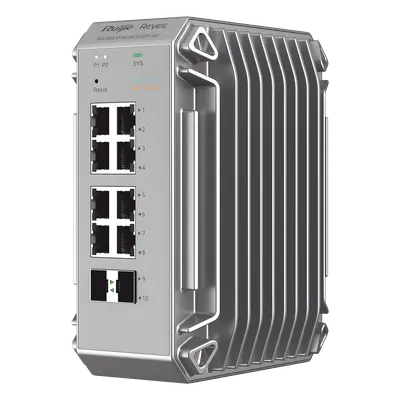 Switch industrial RUIJIE RG-NIS3100-8GT2SFP-HP con 8 puertos PoE