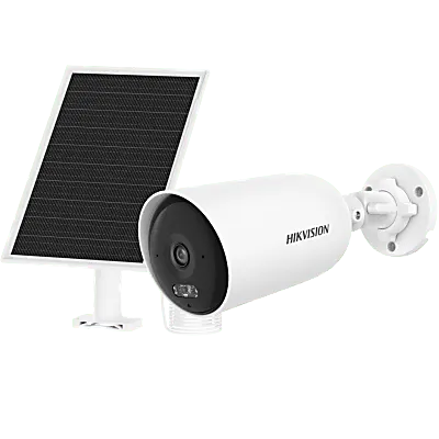 Cámara bala solar Hikvision DS-2CFS04/4G-SIM de 4 MP con SIM 4G