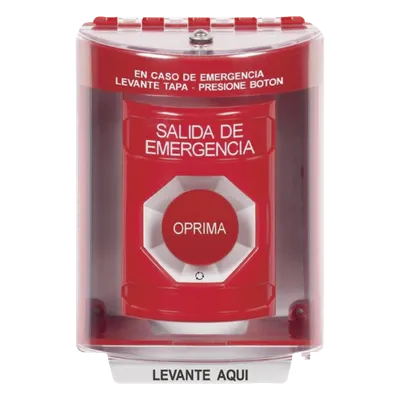 Botón de Emergencia Multipropósito / Cubierta de Policarbonato / Bocina Integrada / 2 Relevadores NO/NC / Operación -40°C a 121°C / Interior y Exterior