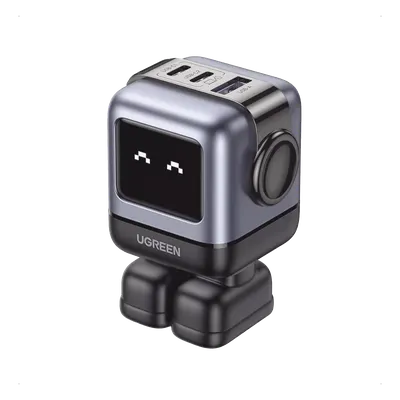 Cargador de escritorio UGREEN 15570B GaN II de 65 W con 3 puertos