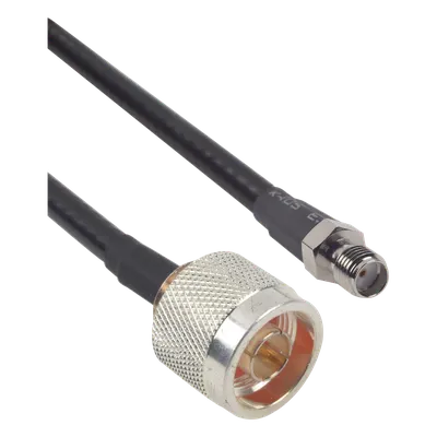 Cable Coaxial LMR-240 / 60 cm (1.97 ft) / Conector N Macho a SMA Hembra / RG-8/U