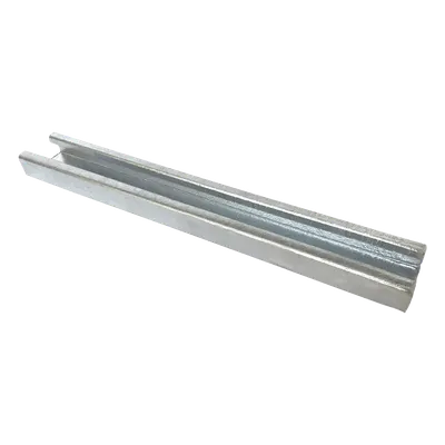 Unicanal liso / 4x2 pulgadas / 3000 mm / Calibre 12 / Galvanizado por inmersión en caliente / 9.84 ft