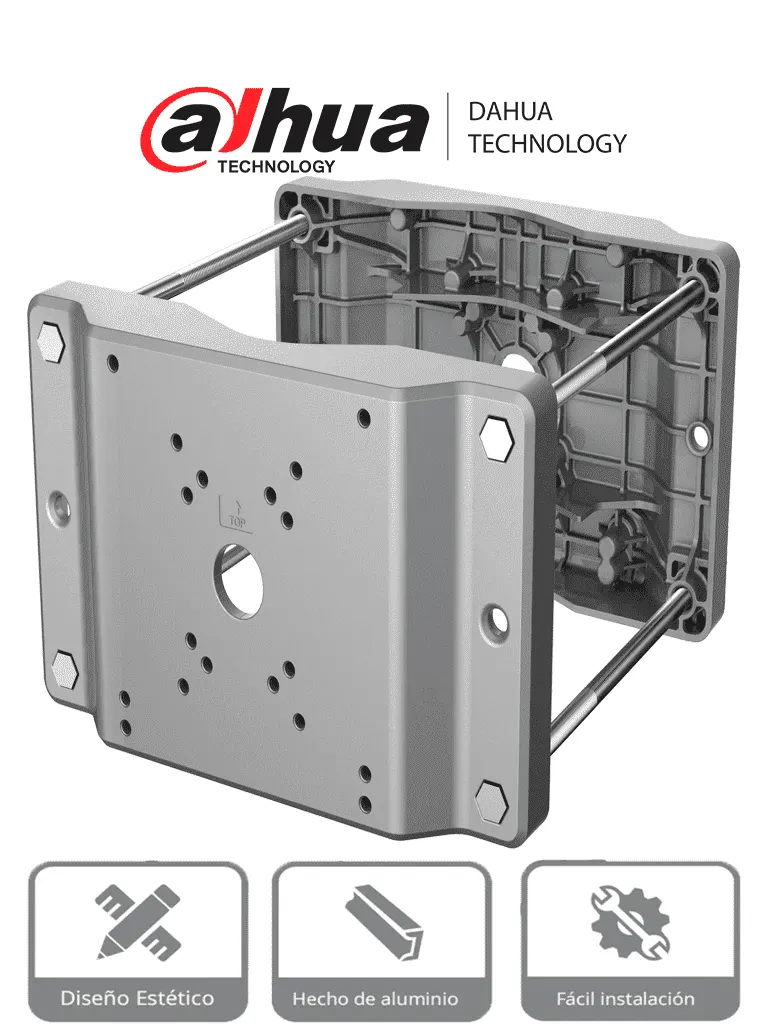 Soporte para poste Dahua DH-PFA153-SG para cámaras PTZ de hasta 30 kg