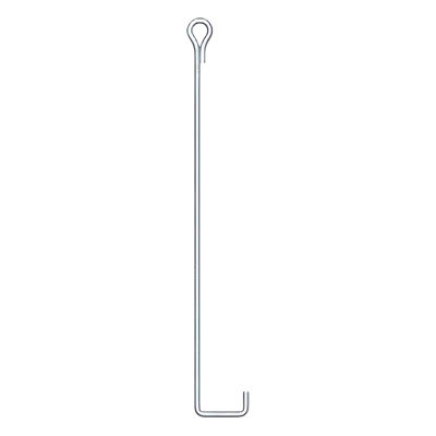 Ancla de Suelo / Ø 3/4" x 160 cm (5.25 ft) / Ojo de Llave / Galvanizado en Caliente / ASTM-36 / GMAW 5 mm