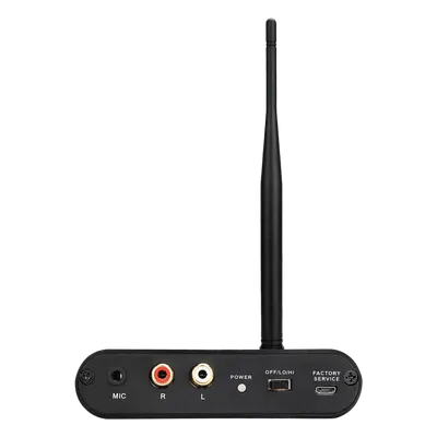 Transmisor Inalámbrico Silent Disco / Entrada RCA y Micrófono Simultánea / Alcance 300 m (984 ft) / Batería 1000 mAh / Autonomía 12 Horas / Carga Type-C