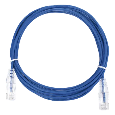 Cable de parcheo LINKEDPRO LP-UT6-300-BU28 Cat6 slim azul de 3 m