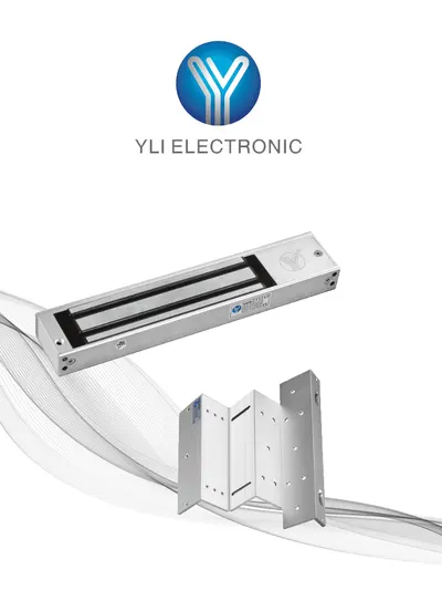 Cerradura magnética YLI ELECTRONIC YM-180N LED con soporte ZL