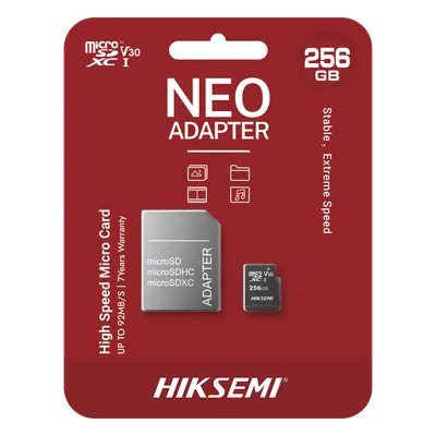 Memoria microSDXC HIKSEMI HS-TF-C1 de 256 GB con adaptador SD