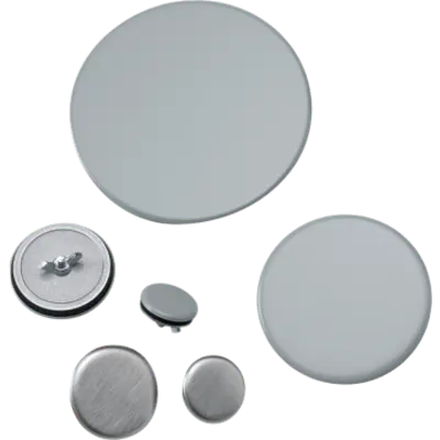 Sello de Orificio (Hol-Sealer) / 89 mm (3.5 in) Diametro / Acero Dulce Gris ANSI 61 / Recubierto en Polvo / 16ga