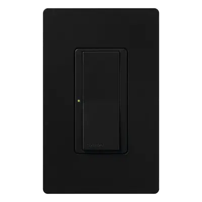 Switch de paleta Lutron MAS8AMBLS negro para control multilocación