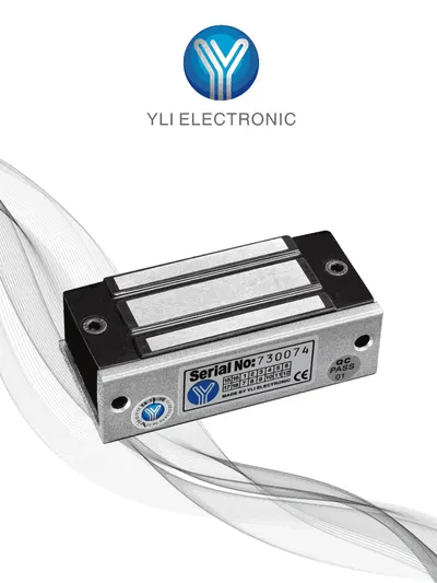 Cerradura magnética YLI ELECTRONIC YM-60 de 60 kg para control de acceso