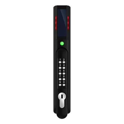 Chapa de Seguridad Electrónica / Doble Autenticación RFID y PIN / Lector Dual 125 kHz y 13.56 MHz / Sensor de Humedad Integrado / 200 Usuarios / LED de Alertas