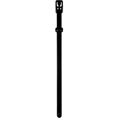 Cinchos de Nylon Reutilizables / Liberación Rápida / 7.6 × 180 mm / Capacidad 55 kg (120 lb) / Paquete 100 Piezas / Negro