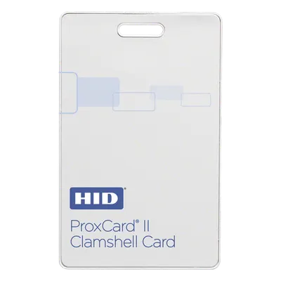 Tarjeta de Proximidad Clamshell / Rango hasta 24' (60 cm) / Formato Corporate 1000 de 48 Bits / PVC Resistente